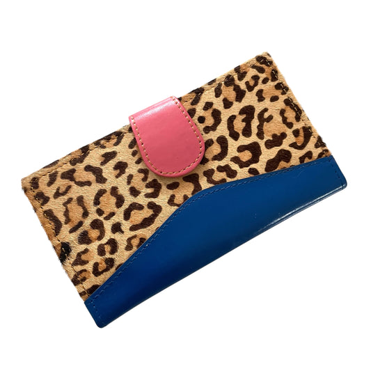 Mia Wallet Leopard - Navy