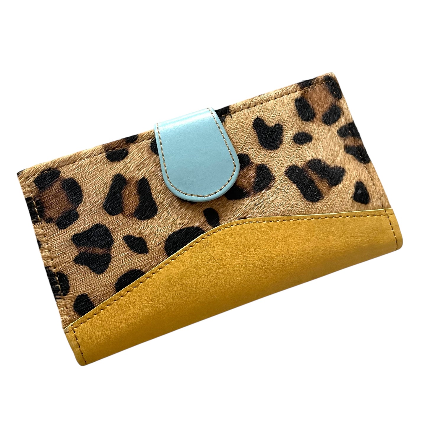 Mia Wallet  -  Leopard Mustard