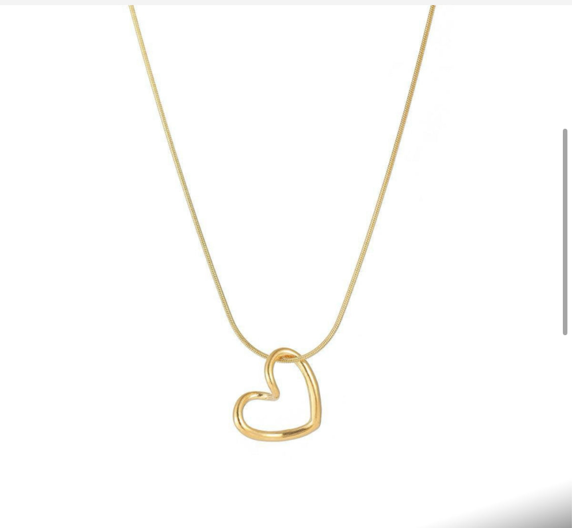 Necklace -  Gold Heart