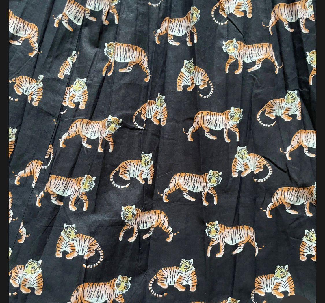 Black Tiger Skirt & Dress -  Size 10-18