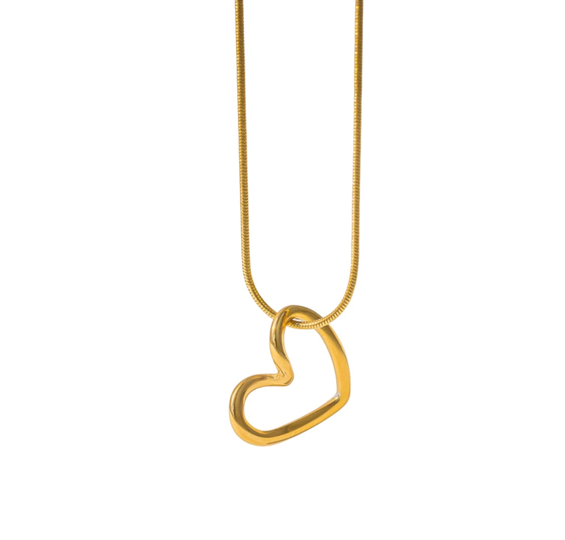 Necklace -  Gold Heart