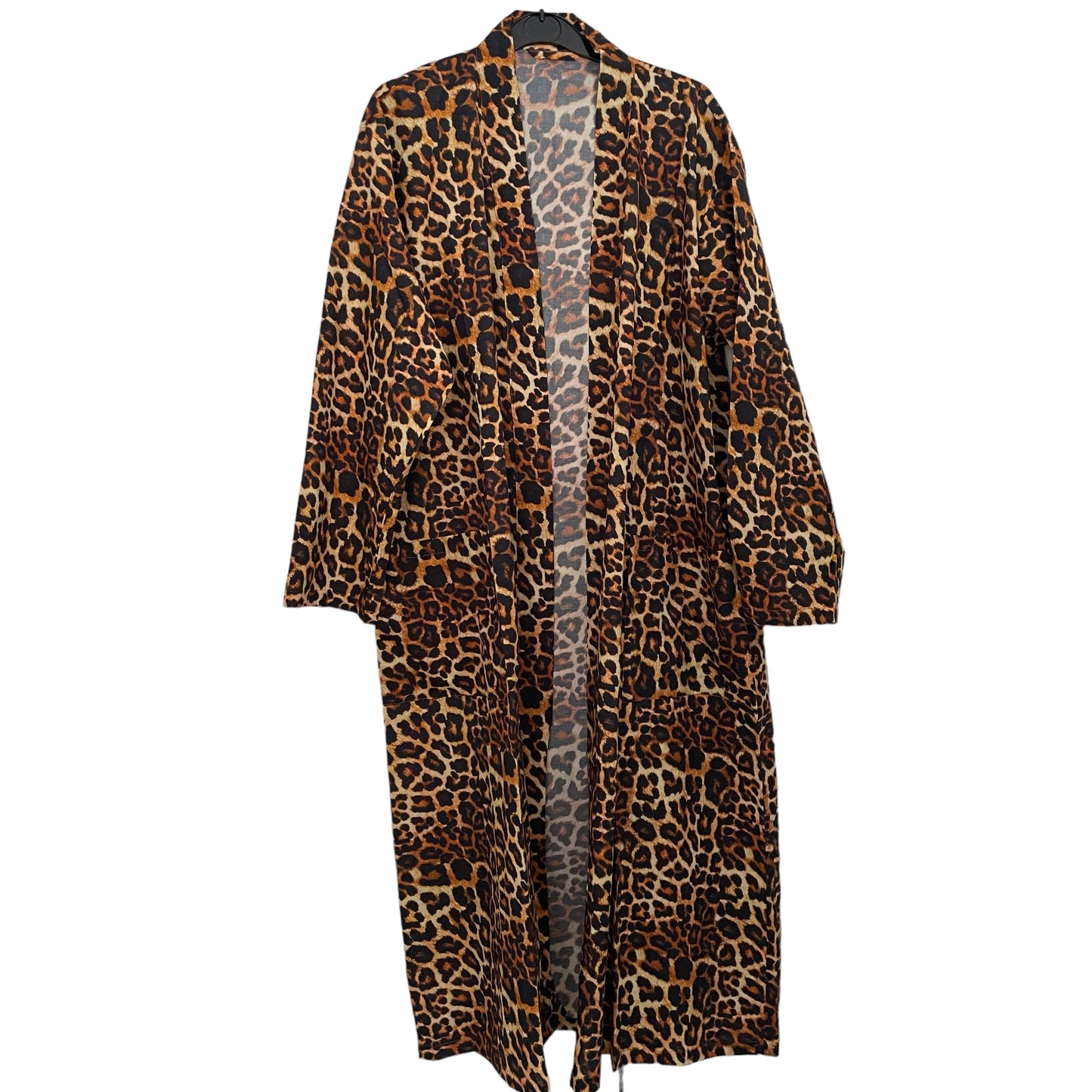 LEOPARD PRINT EDIT- Cotton Kimono - Brown Leopard