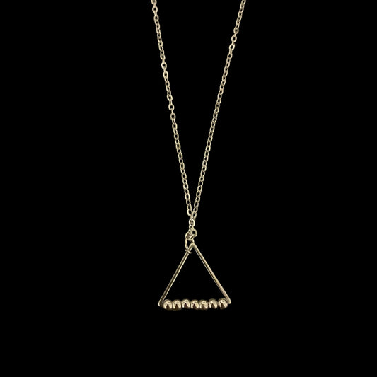 Necklace - Silver Triangle Spinner