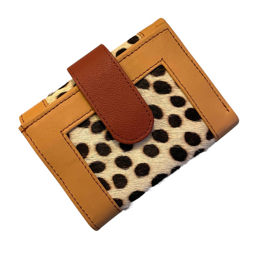 Amber Wallet  Purse  - Yellow Spot