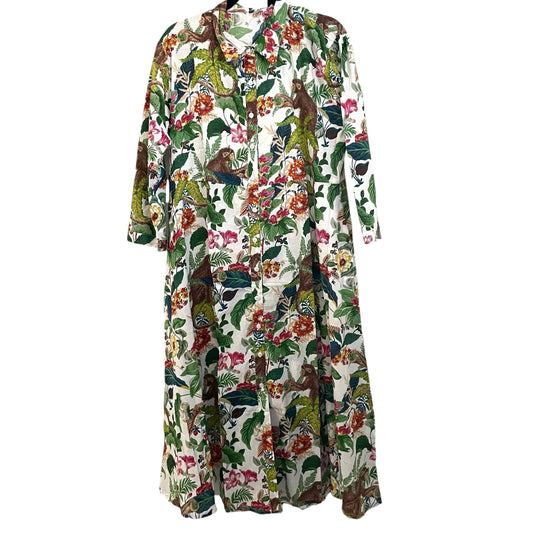 Cotton  Dress - Jungle  Black Monkey Print - free size up to a size 16