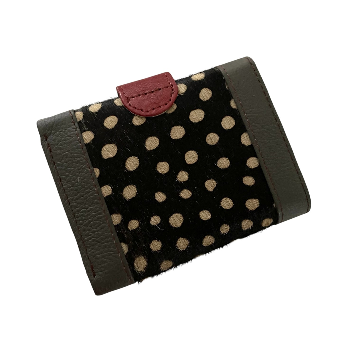 Amber Wallet  Purse  -  Spotty Green