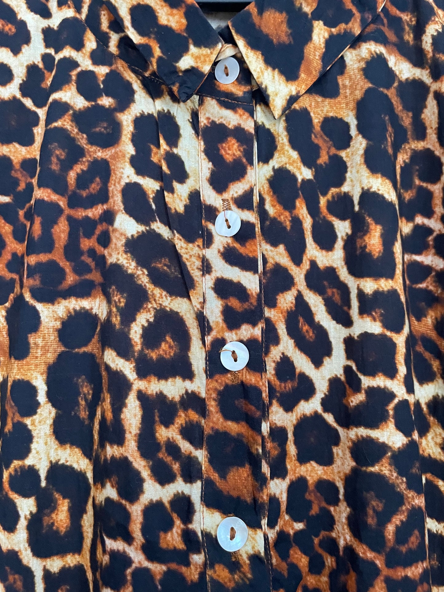 LEOPARD PRINT EDIT - Leopard Print - Cotton Dress fits up to a size 16