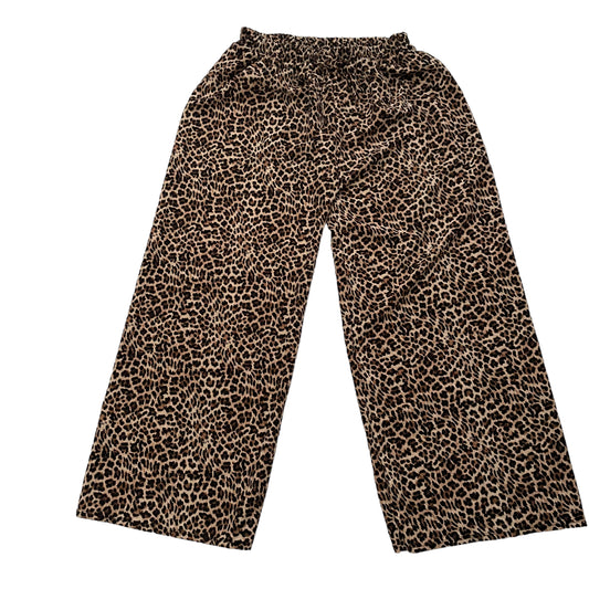 Leopard print Wide Leg Trousers - Size 12-18