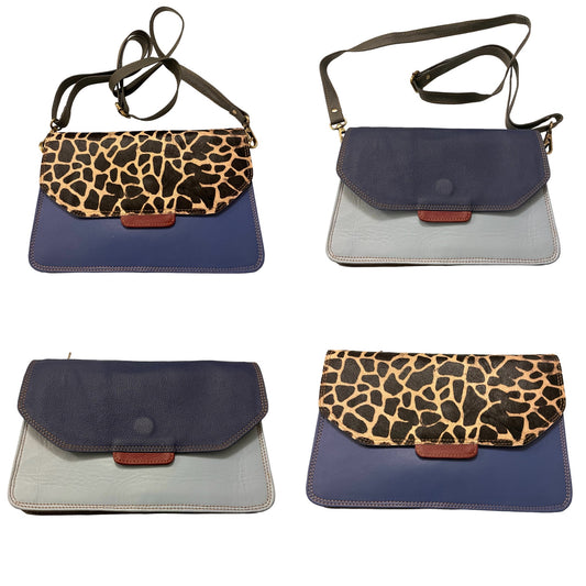 Roxanne Reversible - Giraffe Blue